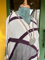 Ivory Stripe Kaftan