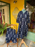 Navy Floral Co-ord Set