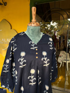 Navy Floral Co-ord Set