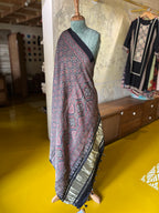Noir Ajrakh (Silk Border) – Ajrakh Modal Silk Dupatta