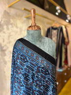 Indigo Classic – Ajrakh Modal Silk Dupatta