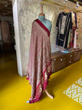 Royal Maroon (Silk Border) – Ajrakh Modal Silk Dupatta
