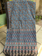 Midnight Paisley – Ajrakh Cotton Dupatta