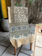Ivory Leaves – Ajrakh Cotton Dupatta