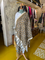 Mustard Mosaic – Ajrakh Cotton Dupatta