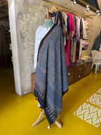 Midnight Paisley – Ajrakh Cotton Dupatta