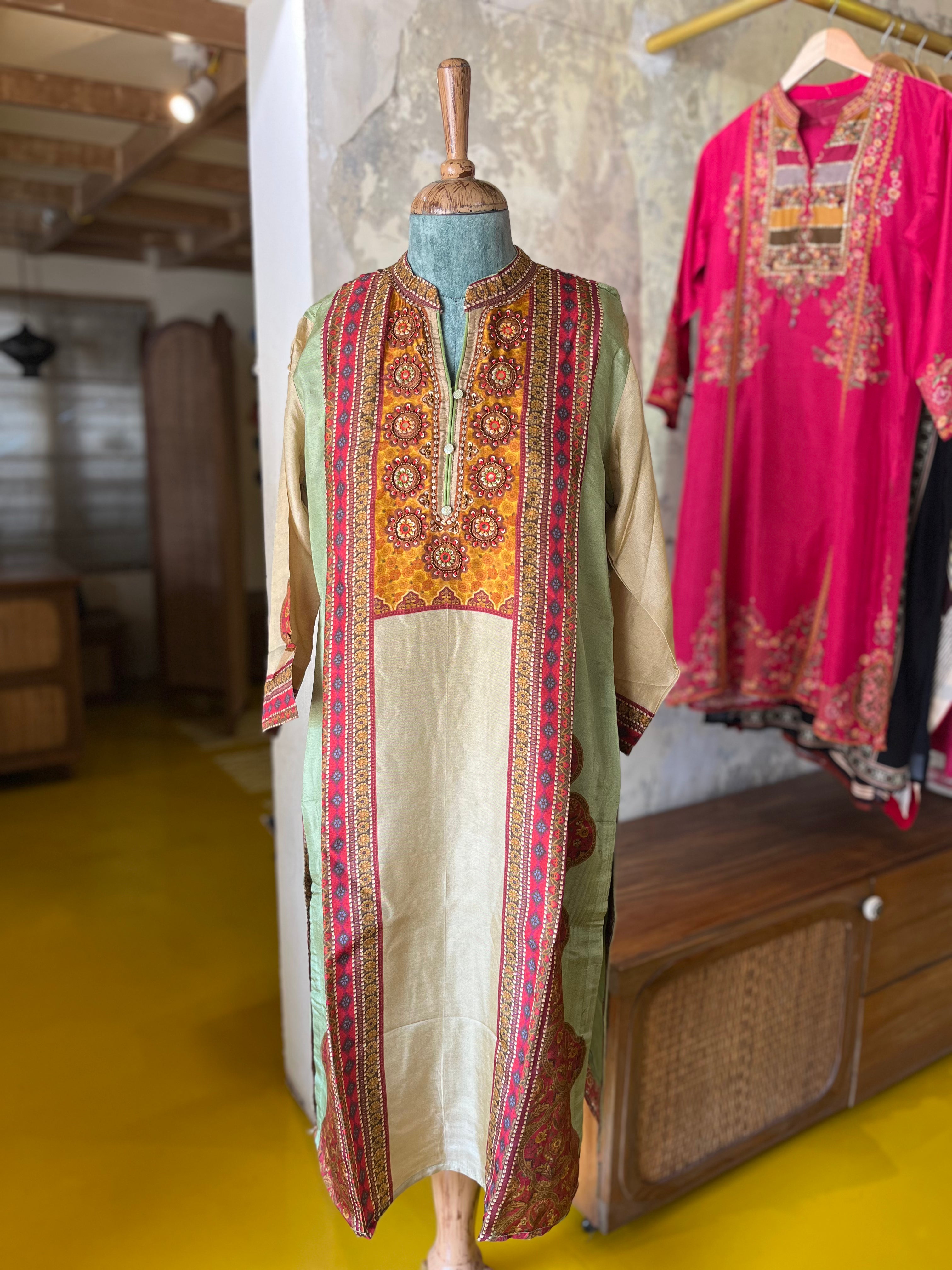Olive Heritage – Cotton Kurta Set