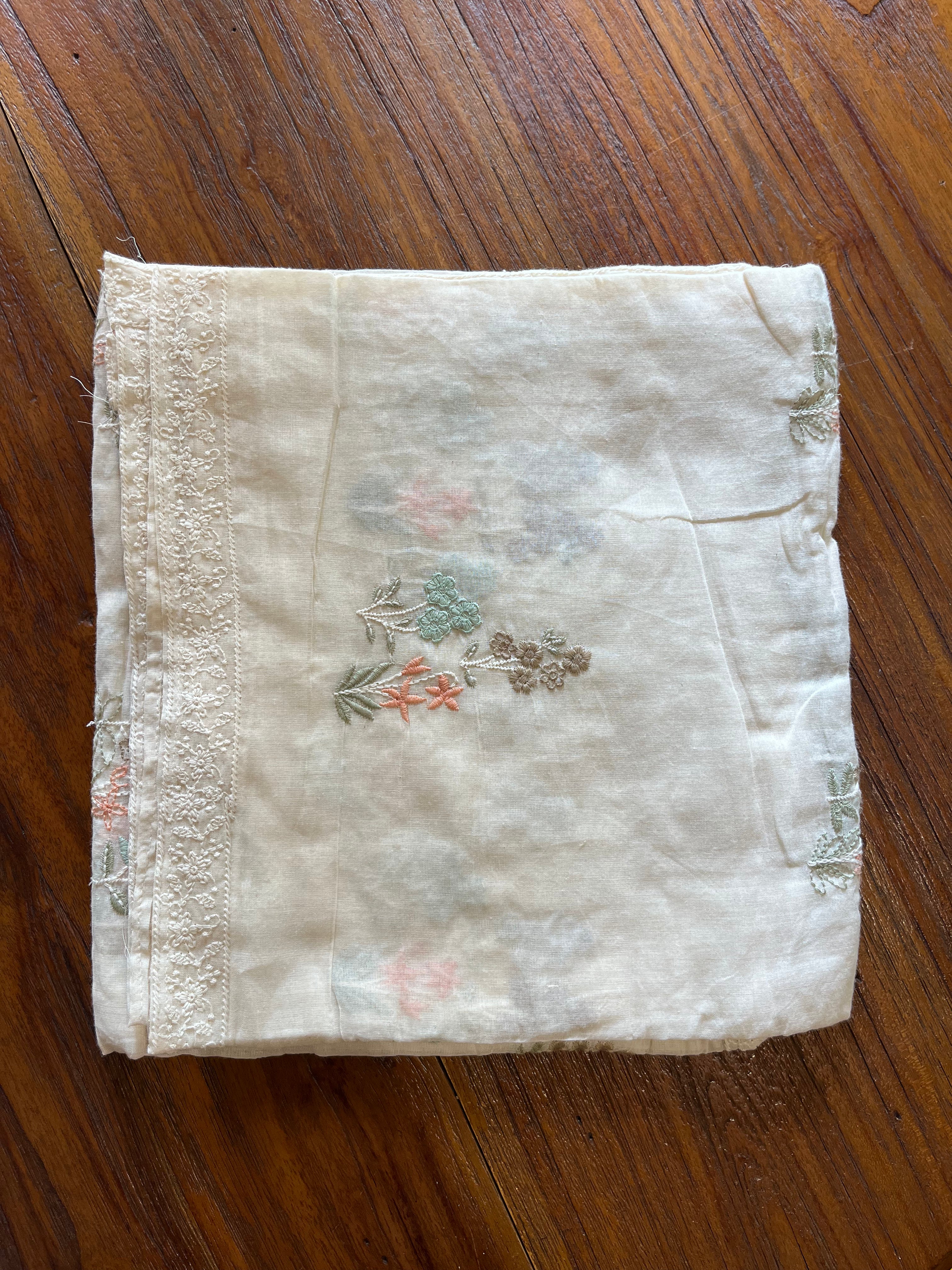 Pastel Meadow – Cotton Dyable Dupatta