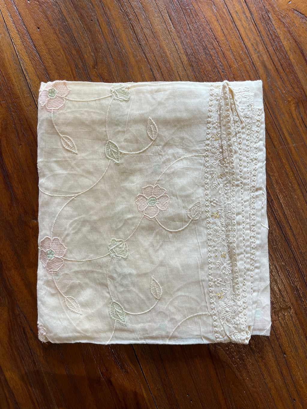 Blush Vine – Cotton Dyable Dupatta