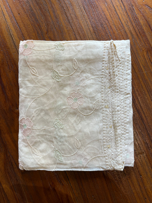 Blush Vine – Cotton Dyable Dupatta