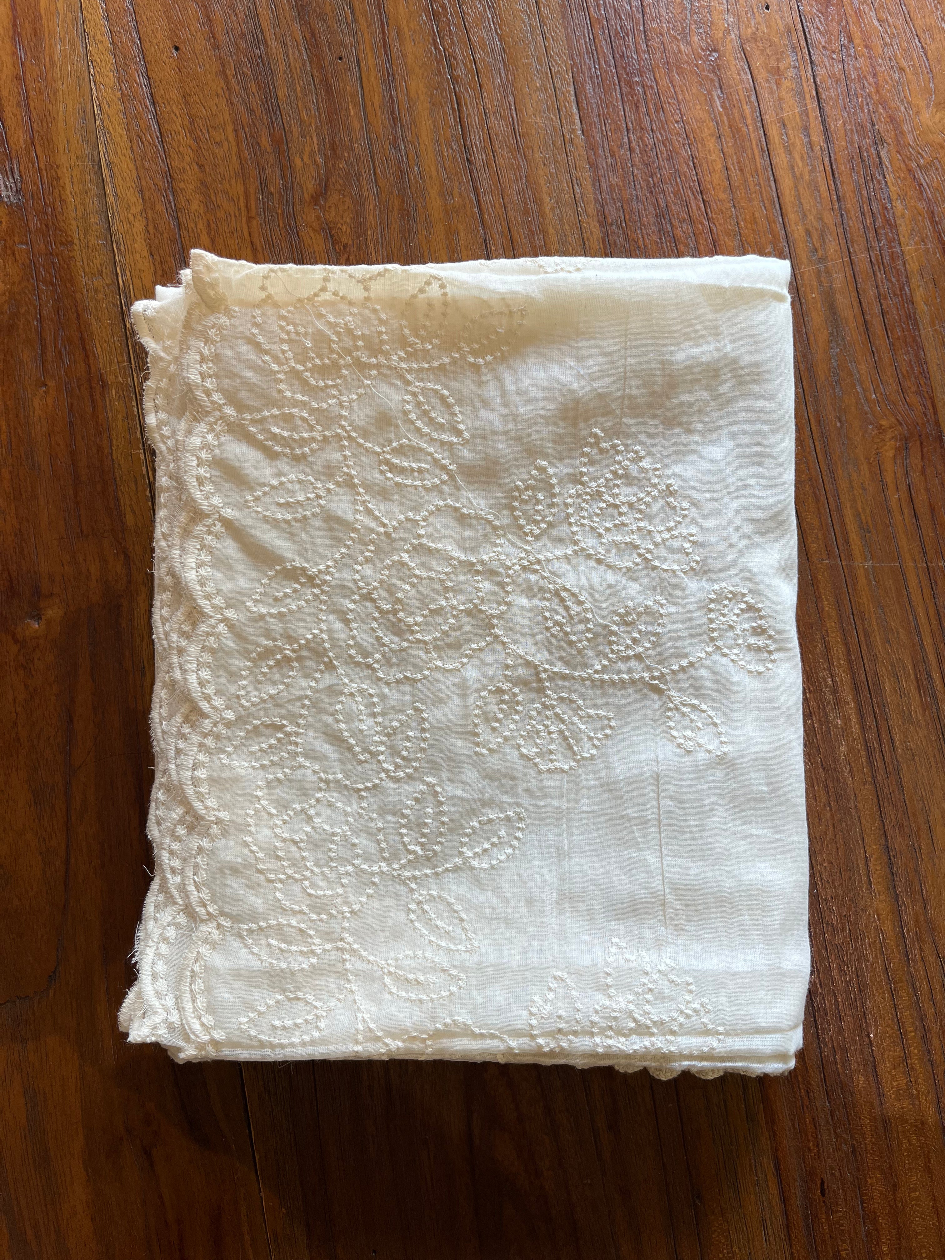 Heritage Floral – Cotton Dyable Dupatta