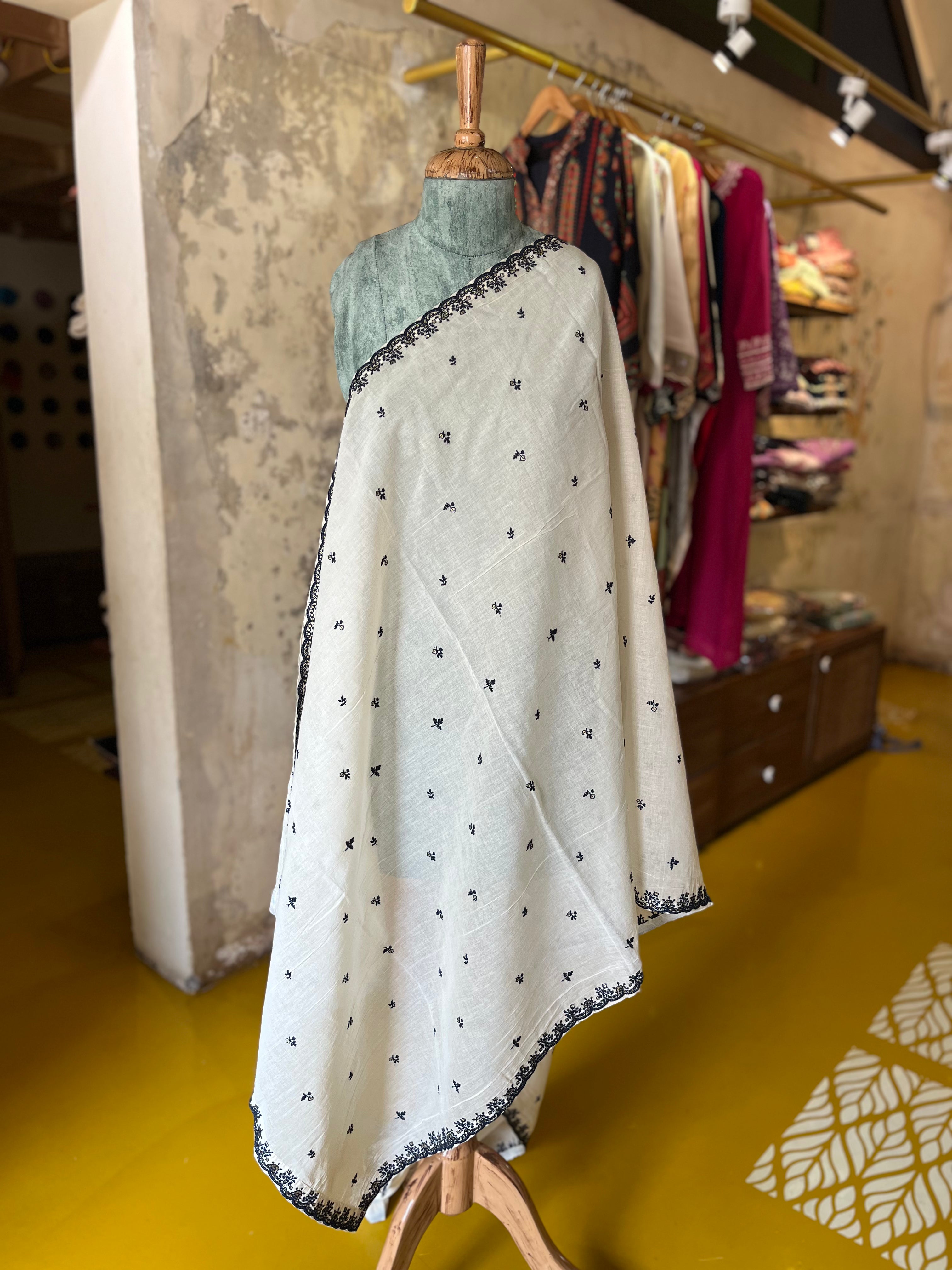 Noir Edge – Cotton Dyable Dupatta