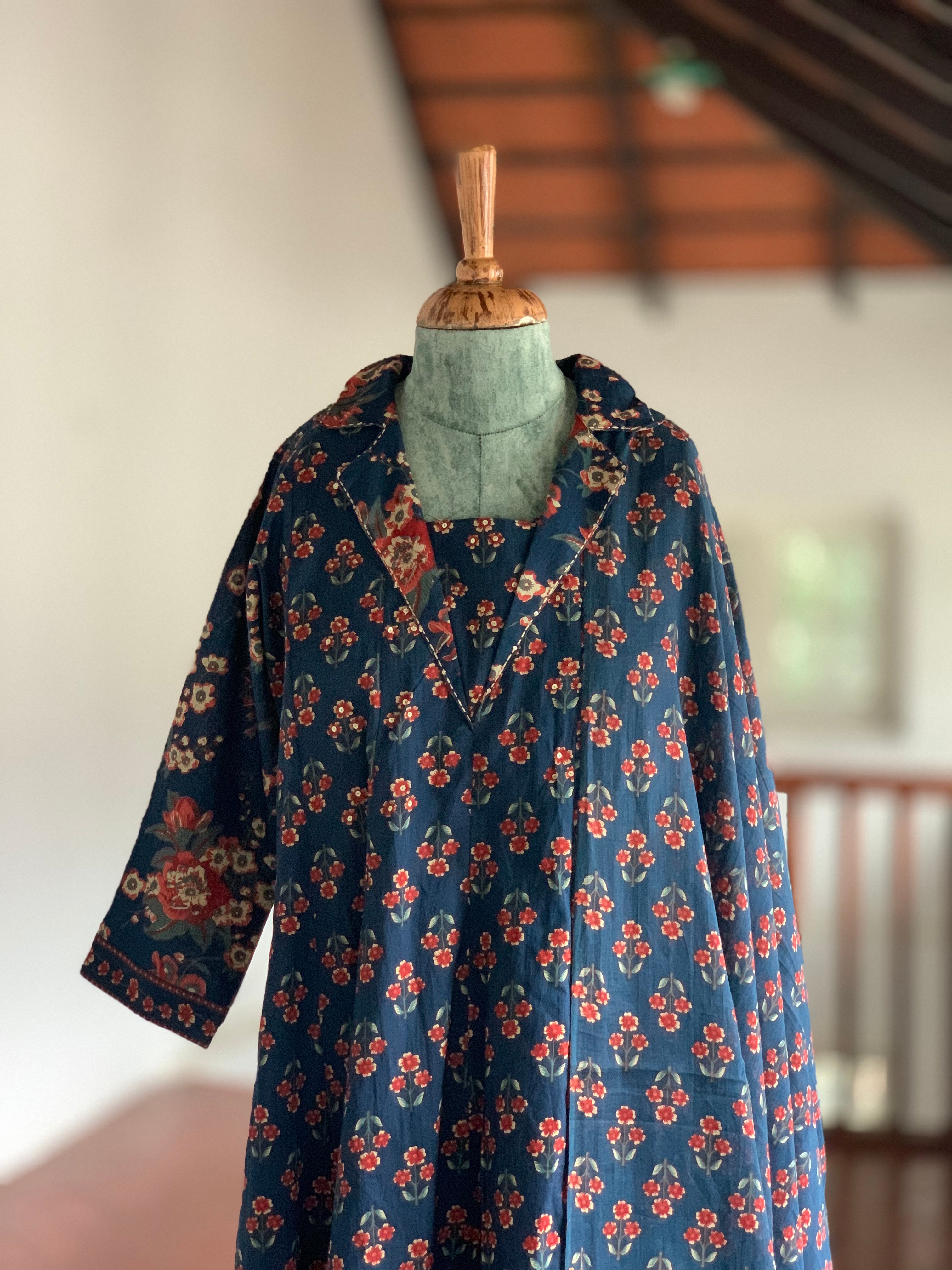 Midnight Bloom Kurta Set